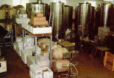 Inside the winery