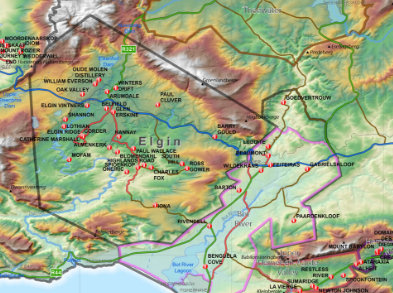 elgin wine region map