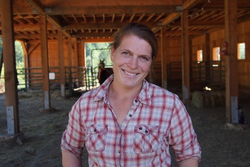 Clare Carver, half of the super-nice Big Table Farm team