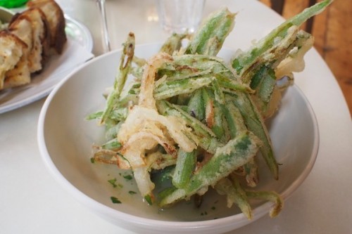 Runner bean fritters