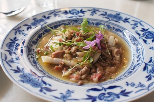 Cuttlefish and pig trotters