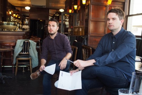 Mark Andrew and Dan Keeling briefing us