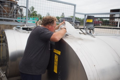 Checking  a Chardonnay ferment