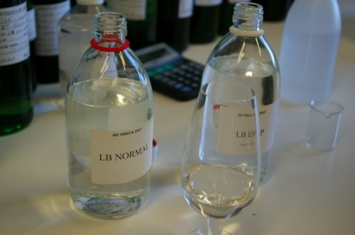 Samples of aguardiente for fortifying Port