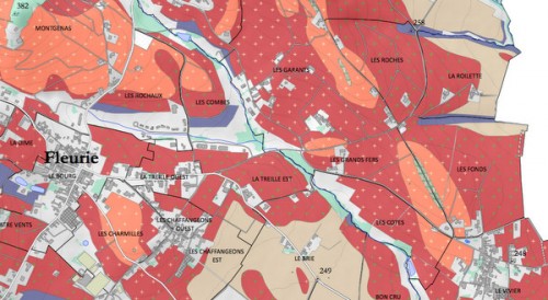 La Roilette is to the far west of the cru