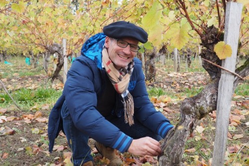 Olivier Bourdet-Pees explains the pre-phylloxera vineyard in Saint Mont