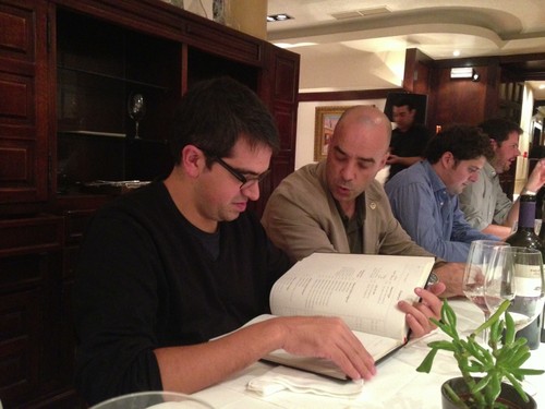 Ferran and David consult the list