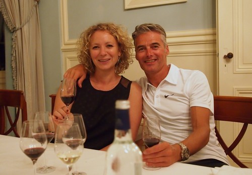 Corinne Michot and 9 times Medoc marathon winner Philippe Remond