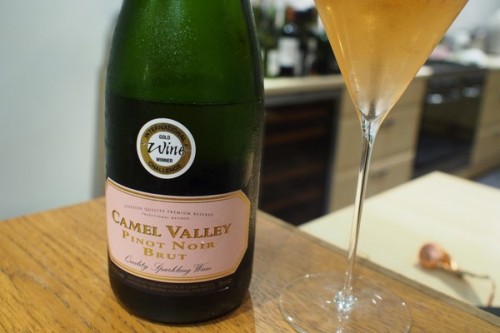 camel valley brut rose pinot noir