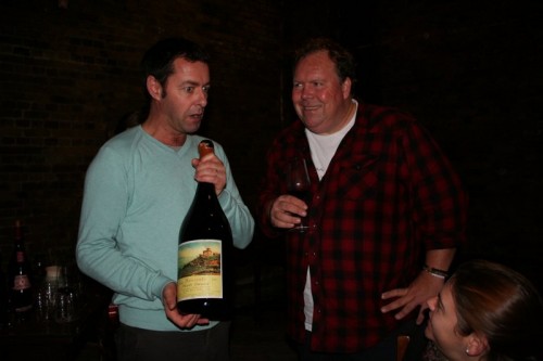 David Shaw, Norm Hardie and a big bottle of Chianti
